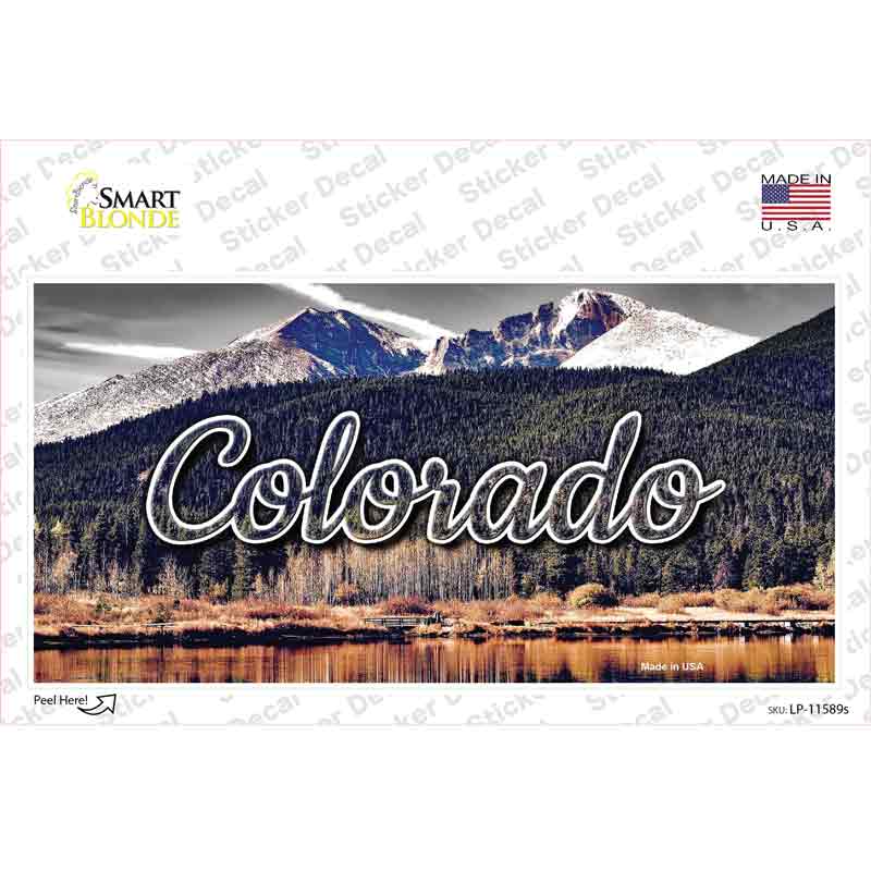 Colorado Forest and Mountains State Novelty Sticker Decal