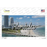 Florida White Sand Beach State Novelty Sticker Decal Small