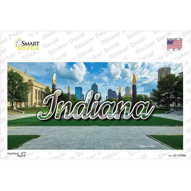 Indiana Sunny Park State Novelty Sticker Decal Small