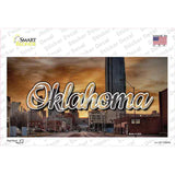 Oklahoma Sunset Skyline State Novelty Sticker Decal Small