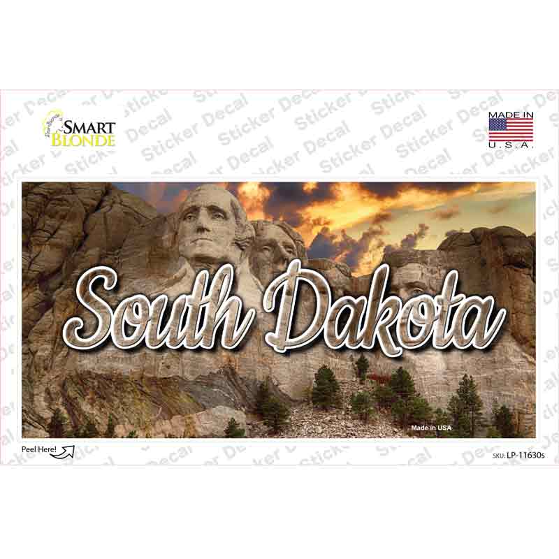 South Dakota Mt Rushmore State Novelty Sticker Decal Small