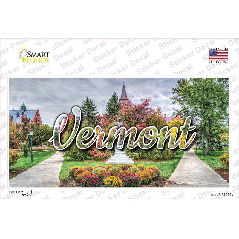 Vermont State Building State Novelty Sticker Decal Small