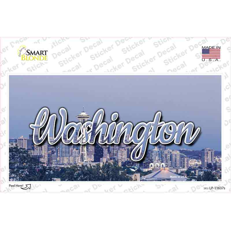 Washington Space Needle State Novelty Sticker Decal Small