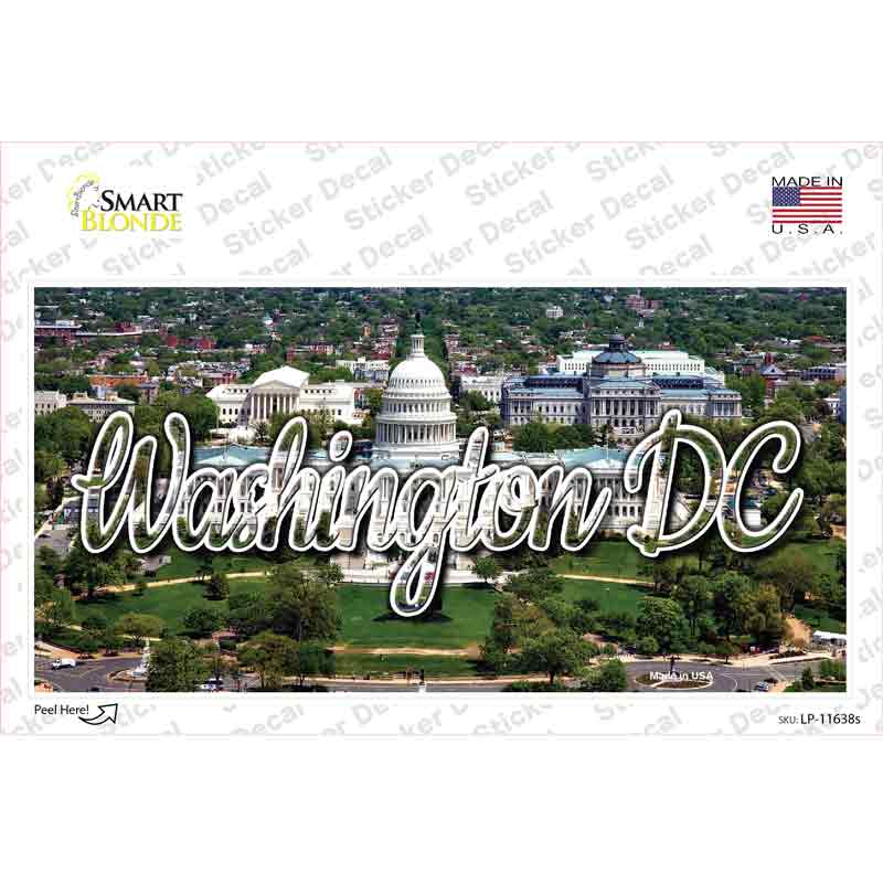 Washington DC White House State Novelty Sticker Decal Small