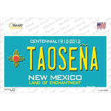 Taosena Teal New Mexico Novelty Sticker Decal Small