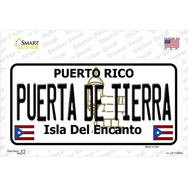 Puerta De Tierra Puerto Rico Novelty Sticker Decal Small