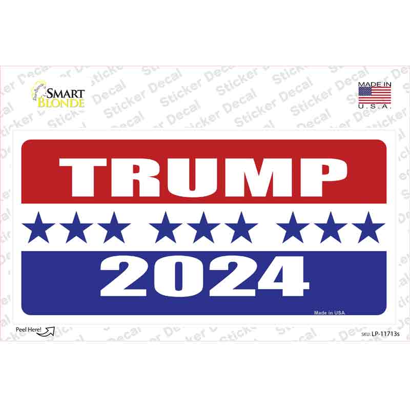 Trump 2024 Star Novelty Sticker Decal Small