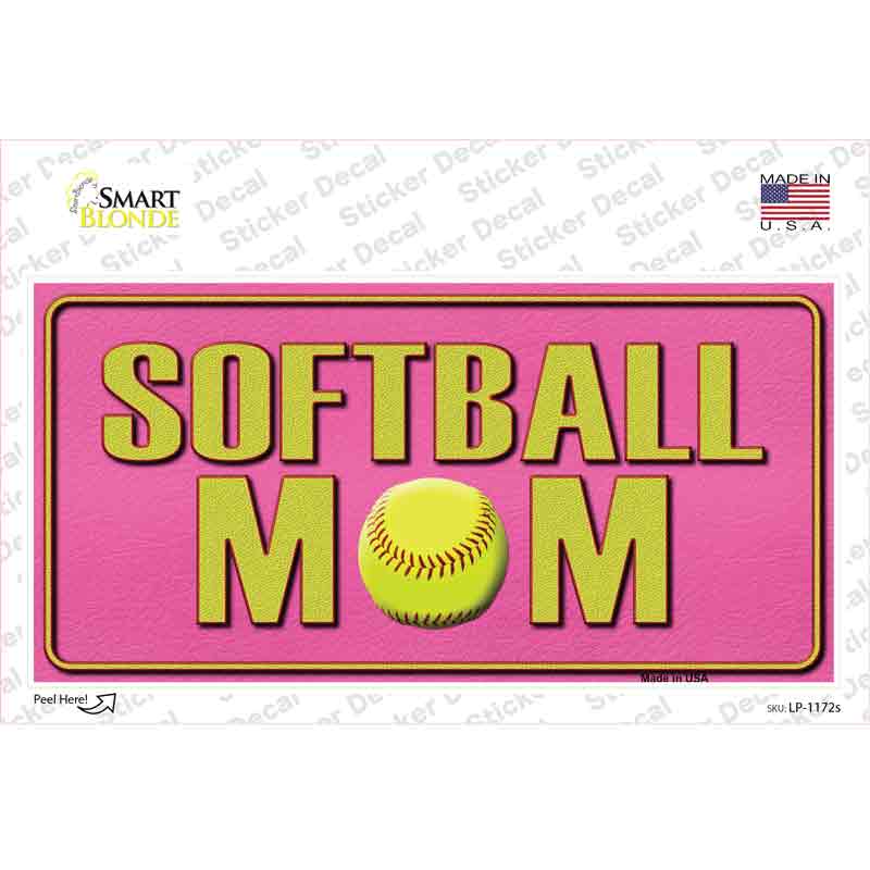 Softball Mom Novelty Sticker Decal