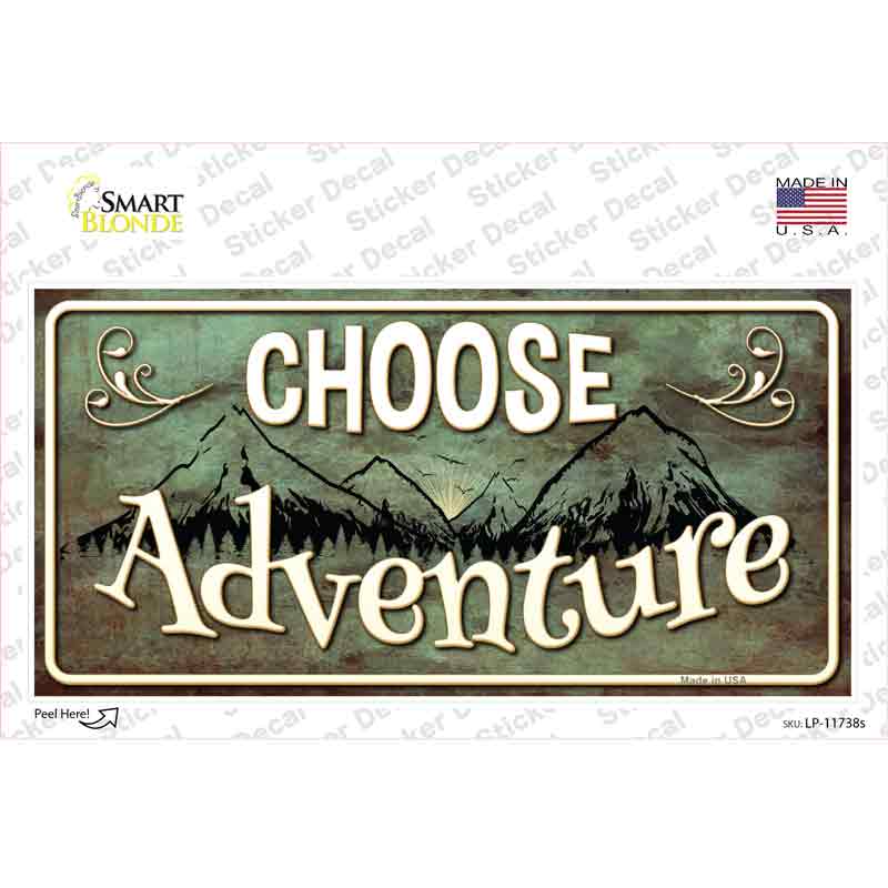 Choose Adventure Novelty Sticker Decal Small