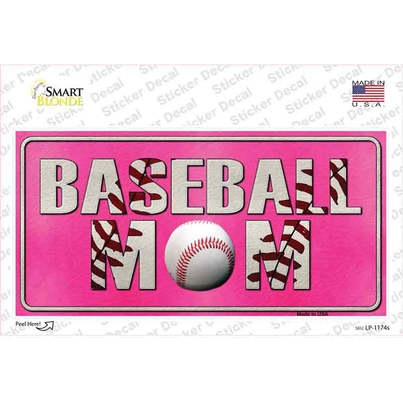 Baseball Mom Novelty Sticker Decal Small