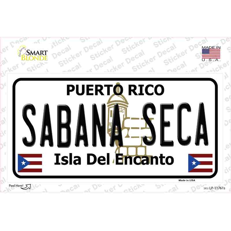 Sabana Seca Puerto Rico State Novelty Sticker Decal Small