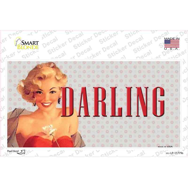 Darling Vine Pinup Novelty Sticker Decal Small