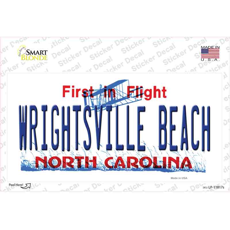 Wrightsville Beach North Carolina Novelty Sticker Decal Small