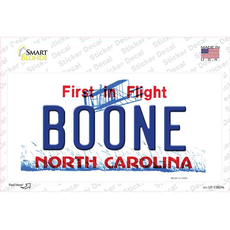 Boone North Carolina Novelty Sticker Decal Small