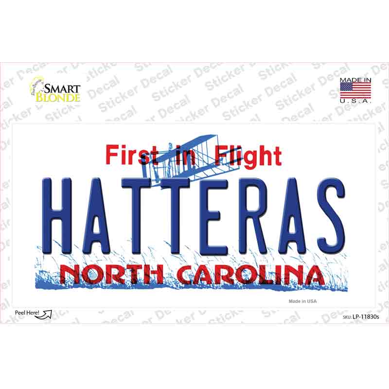 Hatteras North Carolina Novelty Sticker Decal Small