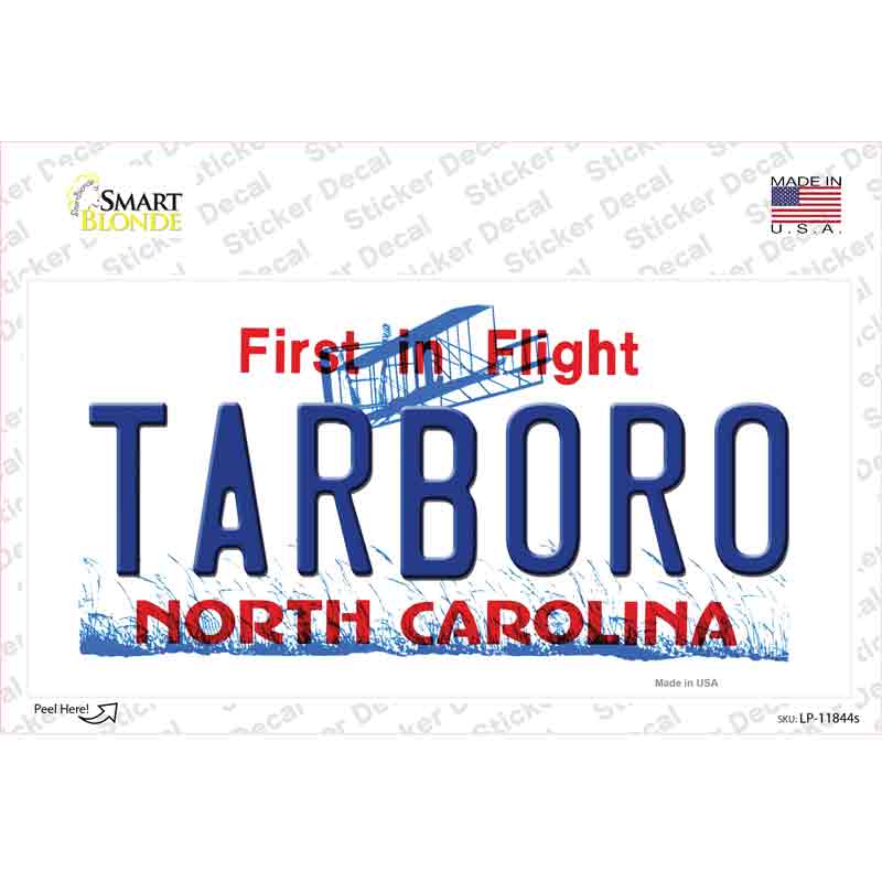 Tarboro North Carolina Novelty Sticker Decal Small