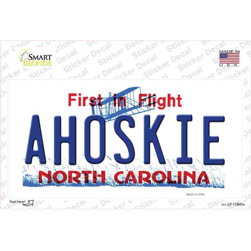 Ahoskie North Carolina Novelty Sticker Decal Small