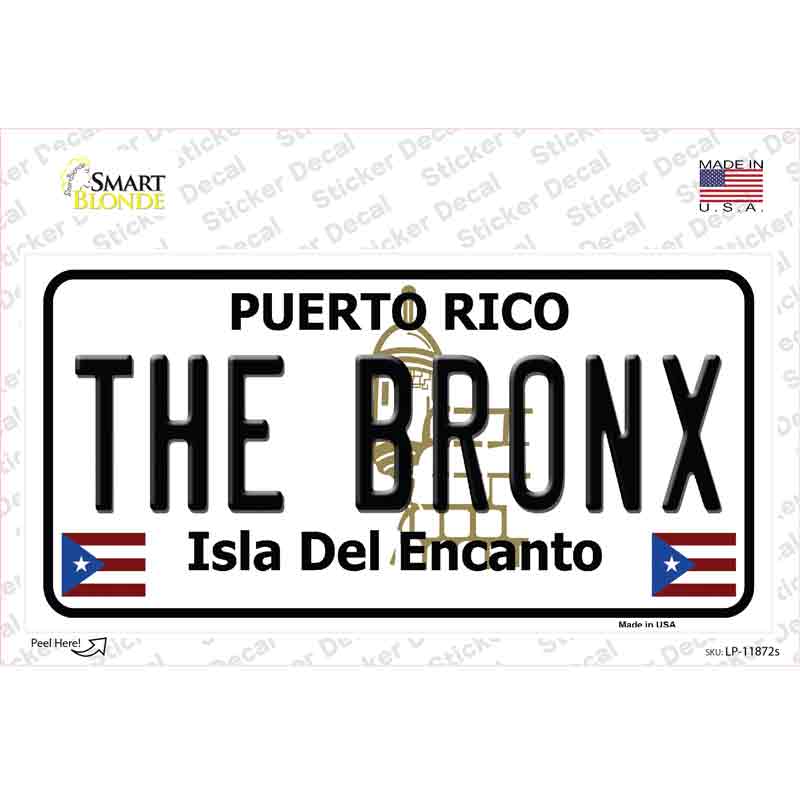 The Bronx Puerto Rico Novelty Sticker Decal Small