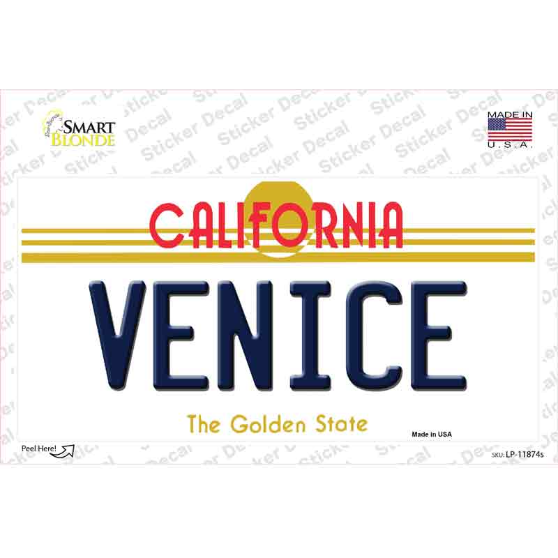 Venice California Novelty Sticker Decal Small