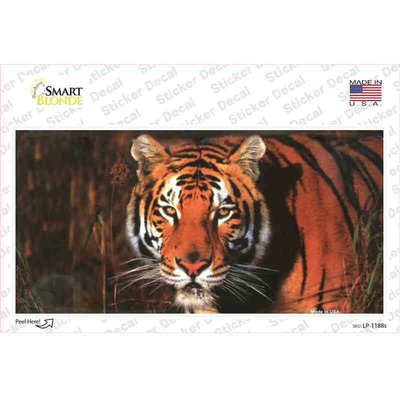 Tiger Shilohuette Novelty Sticker Decal Small