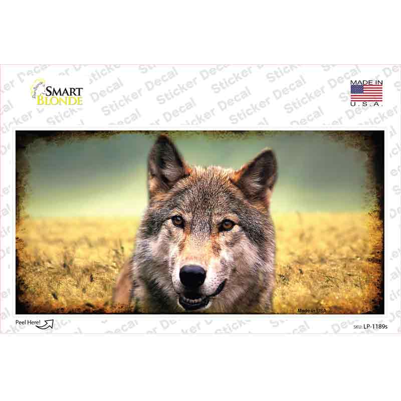 Wolf Novelty Sticker Decal Small