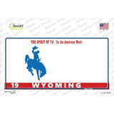 Wyoming Background Novelty Sticker Decal Small