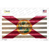 Florida Corrugated Flag Novelty Sticker Decal Small