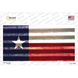 Texas Corrugated Flag Novelty Sticker Decal Small