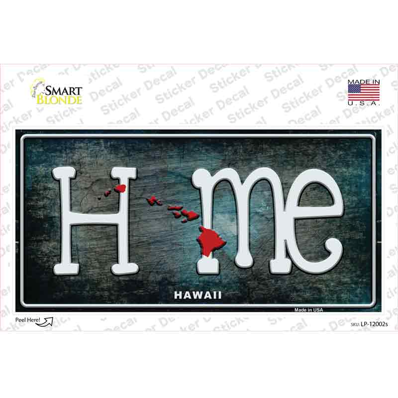 Hawaii Home State Outline Novelty Sticker Decal Small