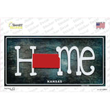 Kansas Home State Outline Novelty Sticker Decal Small