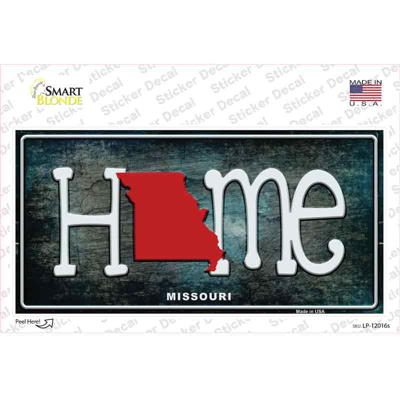 Missouri Home State Outline Novelty Sticker Decal Small