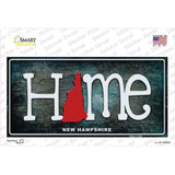 New Hampshire Home State Outline Novelty Sticker Decal Small