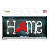 New York Home State Outline Novelty Sticker Decal Small