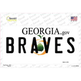 Georgia Braves Novelty Sticker Decal Small