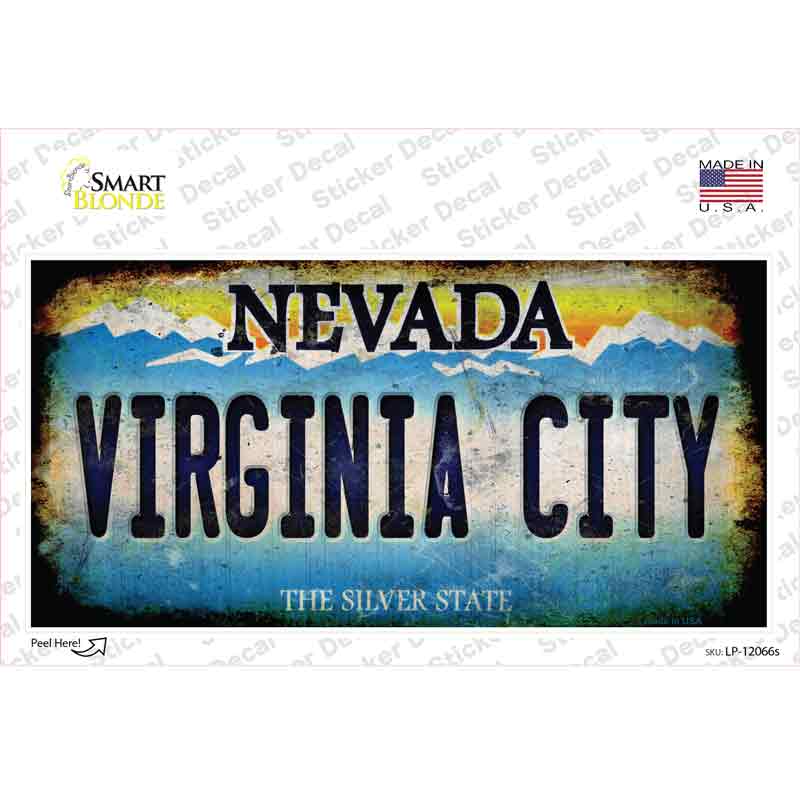 Nevada Virginia City Novelty Sticker Decal Small