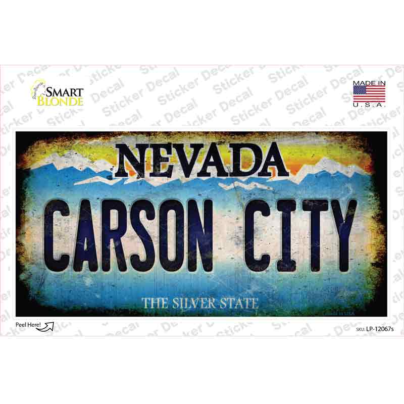 Nevada Carson City Novelty Sticker Decal Small