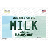 Milk New Hampshire State Novelty Sticker Decal Small