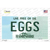 Eggs New Hampshire State Novelty Sticker Decal Small