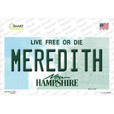 Meredith New Hampshire State Novelty Sticker Decal Small