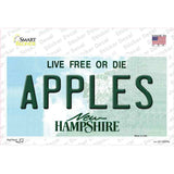 Apples New Hampshire State Novelty Sticker Decal Small