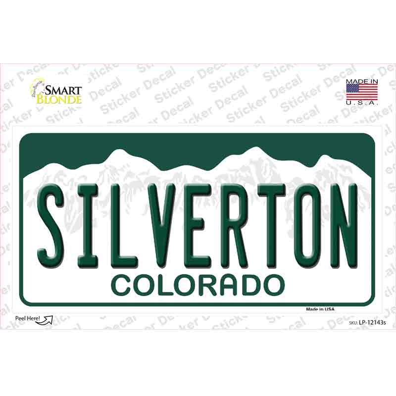 Silverton Colorado Novelty Sticker Decal Small