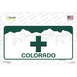 Marijuana Cross Colorado Novelty Sticker Decal Small