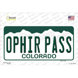 Ophir Pass Colorado Novelty Sticker Decal Small