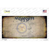 Mississippi Great Seal Rusty Blank Novelty Sticker Decal Small