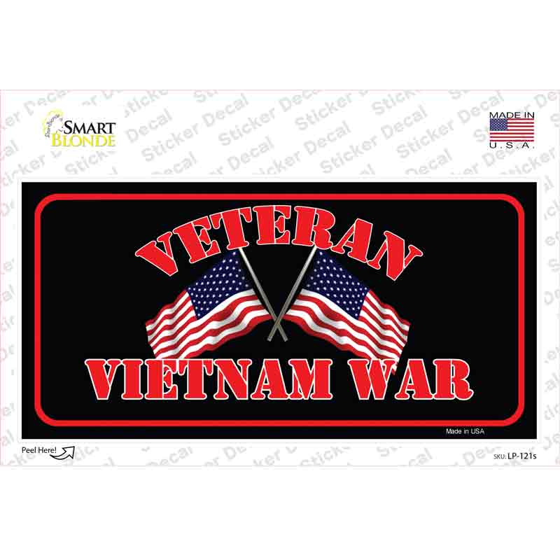 Vietnam War Veteran Novelty Sticker Decal Small