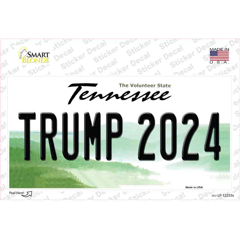 Trump 2024 Tennessee Novelty Sticker Decal Small