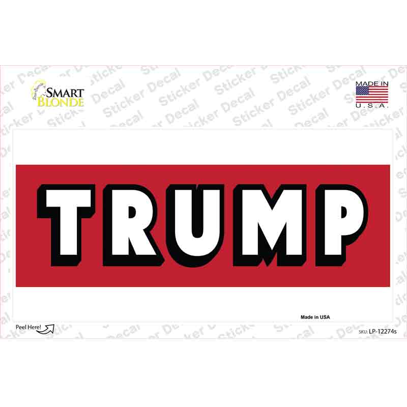 Trump Novelty Sticker Decal Small