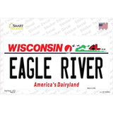 Wisconsin Eagle River Novelty Sticker Decal Small