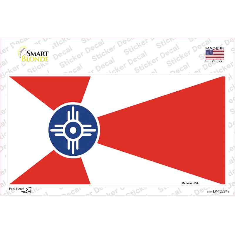 Wichita Flag Novelty Sticker Decal Small