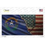 Nevada/American Flag Novelty Sticker Decal Small